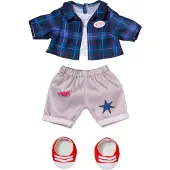Baby Born Teddy Cool-Outfit inkl. Shirt, Hose, lässiger Jacke und Schuhen für die Bärentatzen.