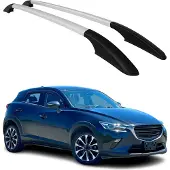 Omtec Aluminium Dachreling Relingträger für Mazda CX-3 2015-2025 Silber 2x