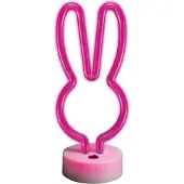 Forever Light Neon-LED ROSA HASE HASE Nachtlicht Leuchtreklame Schild Beleuchtung Nachtlicht USB ROSA