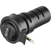 Boya BY-A7H 3.5mm Klinkenstecker Mikrofon Stereo Aufnahme – Schwarz