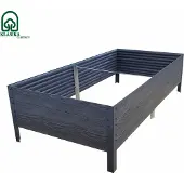 BAUMERA Garten Hochbeet WPC KLASIKA WOODLOOK 1500x750x300mm, grau