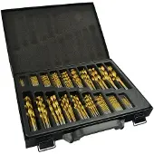 GEKO BSD Metallbohrer Set - HSS Titan Beschichtet Bohrer Set, Spiralbohrer, Metallbohrersatz 1-10mm - 170 Teilig