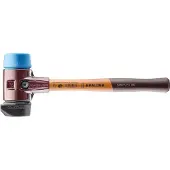 HALDER SIMPLEX Schonhammer Ø 60 mm Gummi / TPE-soft blau mit Standfuß und Termpergussgehäuse