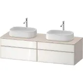 Duravit Zencha Konsolenwaschtischunterbau, 1600x550mm, 2 Auszüge, 2 Schubkästen, 2 Ausschnitte, ZE4825, ZE4825B64830000
