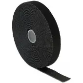 DeLOCK Klettband auf Rolle L 10 m x B 20 mm in Box schwarz