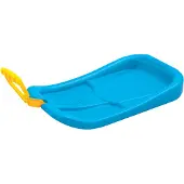 Prosperplast Rutschteller Schneerutscher Schlitten Crazy Run aus Kunststoff Kinderbob Schnee blau