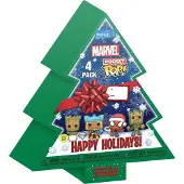 Funko POP! Marvel Holiday 2022 Pocket POP! Vinyl Schlüsselanhänger 4er-Pack Tree Holiday Box 4 cm Special Edition Glows Diamond Special Edition