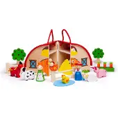 Bigjigs Toys Bauernhof im Koffer
