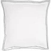 TRAUMSCHLAF Uni Kissenbezug White Collection Portofino 70x90 cm | dark-grey - grau