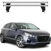 Menabo Dachträger Grundträger für Hyundai Elantra GT 2017-2020 Alu Silber