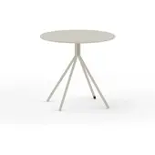 Vermobil Twist Gartentisch Metall Dreibein Perlweiß Ø 80 cm Rund