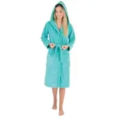 WEWO-FASHION Damen Kapuzenmantel 4110 mit Kapuze XXL | glacier - blau