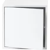 Muuto - Stacked System Regalmodul mit Tür, medium / weiß