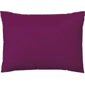 Schlafgut Woven Satin Bettwäsche Kissenbezug einzeln 70x90 cm | purple-deep - lila