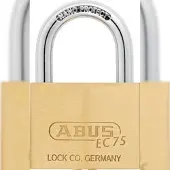 ABUS Vorhangschloss Messing 75/60 - 60 mm breit