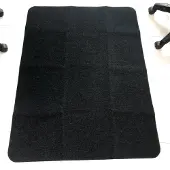 INF Bodenbelag für Holzböden, Matte für Bürostuhl, 20X90 cm Schwarz