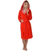 WEWO-FASHION Damen Kapuzenmantel 4110 mit Kapuze M | fire-red - rot