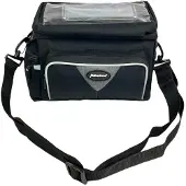 Haberland Lenkertasche Black Line 8l schwarz - praktische Lenkertasche mit KL....