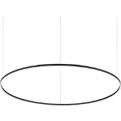 Ideal Lux Hängelampe Oracle Slim, schwarz, für Wohn- / Esszimmer, Aluminium, Modern