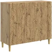 vidaXL Sideboard Artisan-Eiche 89 x 34,5 x 80 cm Holzwerkstoff