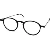 I Need You 5 MM Unisex-Brille Vollrand Panto Kunststoff-Gestell, schwarz