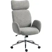 HOMCOM Schreibtischstuhl Höhenverstellbar Homeoffice Stuhl mit Armlehne
