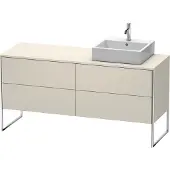 Duravit Waschtischunterschrank XSquare 160x54,8x77,8cm, 4 AZ, st, Beck. re, Tau