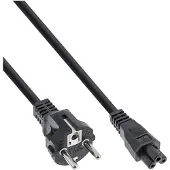 InLine Netzkabel für Notebook, 3pol Kupplung, schwarz, 5m