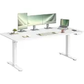 Vasagle Höhenverstellbarer Schreibtisch elektrisch, 180 x 80 cm, mit USB-C-Anschluss LSDB35148WZ02