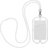 Avizar , Hülle mit Tragekette Universal mit Kartenfach Serie NeckPouch, Weiß