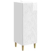 vidaXL Sideboard Hochglanz Weiß 33 x 34,5 x 90 cm Holzwerkstoff
