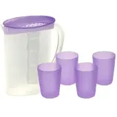OKT PP Krug Set C/4 fliederfarbene Gläser