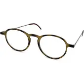 I Need You 5 MM Unisex-Brille Vollrand Panto Kunststoff-Gestell, braun