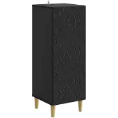 vidaXL Sideboard Schwarz 33 x 34,5 x 90 cm Holzwerkstoff