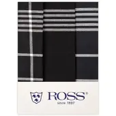 Ross 3er Pack Baumwoll-Geschirrtücher 1837 3- Pack 50x70 cm | schwarz - schwarz