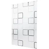 KS Handel 24 Basic Duschrollo Duschvorhang PEVA Quadro 150x240 cm