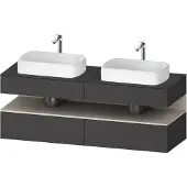 Duravit Waschtischunterschrank Qatego 160x55x60cm, T m/Gr m, Pl, B bs, B