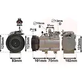 VAN WEZEL Kompressor, Klimaanlage 8200K219