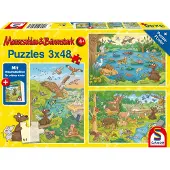 Schmidt Puzzle 3x48T. Reise in die Natur