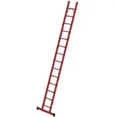 Proregal Sprossen-Anlegeleiter GFK mit Traverse 14 Sprossen