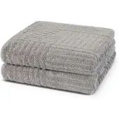 Ross Uni-Walk Handtücher Carre 4400 Handtuch 50x100 cm | kiesel - grau