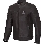 Merlin Alton II D3O Schwarz Motorrad Lederjacke Größe 4XL