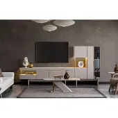 AEA TV-Ablage Wohnwand HiFi-Schrank Fernsehmöbel TV-Kommode Fernsehtisch TV-Stand