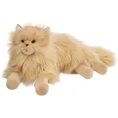 Beppe Plüschtier, beige, liegende Perserkatze