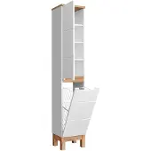 AEA Hochschrank Badezimmer Regal Badschrank Badmöbel Regale Bad Schränke 35x33x187cm