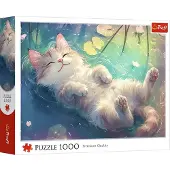 Trefl , Perfekte Entspannung - Katze , 1000 Teile Puzzle
