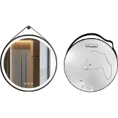 OEM Runder LED-Badezimmerspiegel, einstellbare Beleuchtung, beschlagfreies Design, 60cm