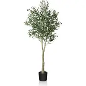Sonstiges CROSOFMI Künstlicher Olivenbaum 150cm Indoor Outdoor Dekoration