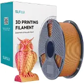SUNLU PLA+ Silk Dual-Color Filament, 1,75mm, 1kg - Farbton: Red Gold