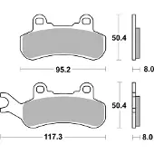 SBS Hi-tech Atv 956psi Sinterbremsbeläge